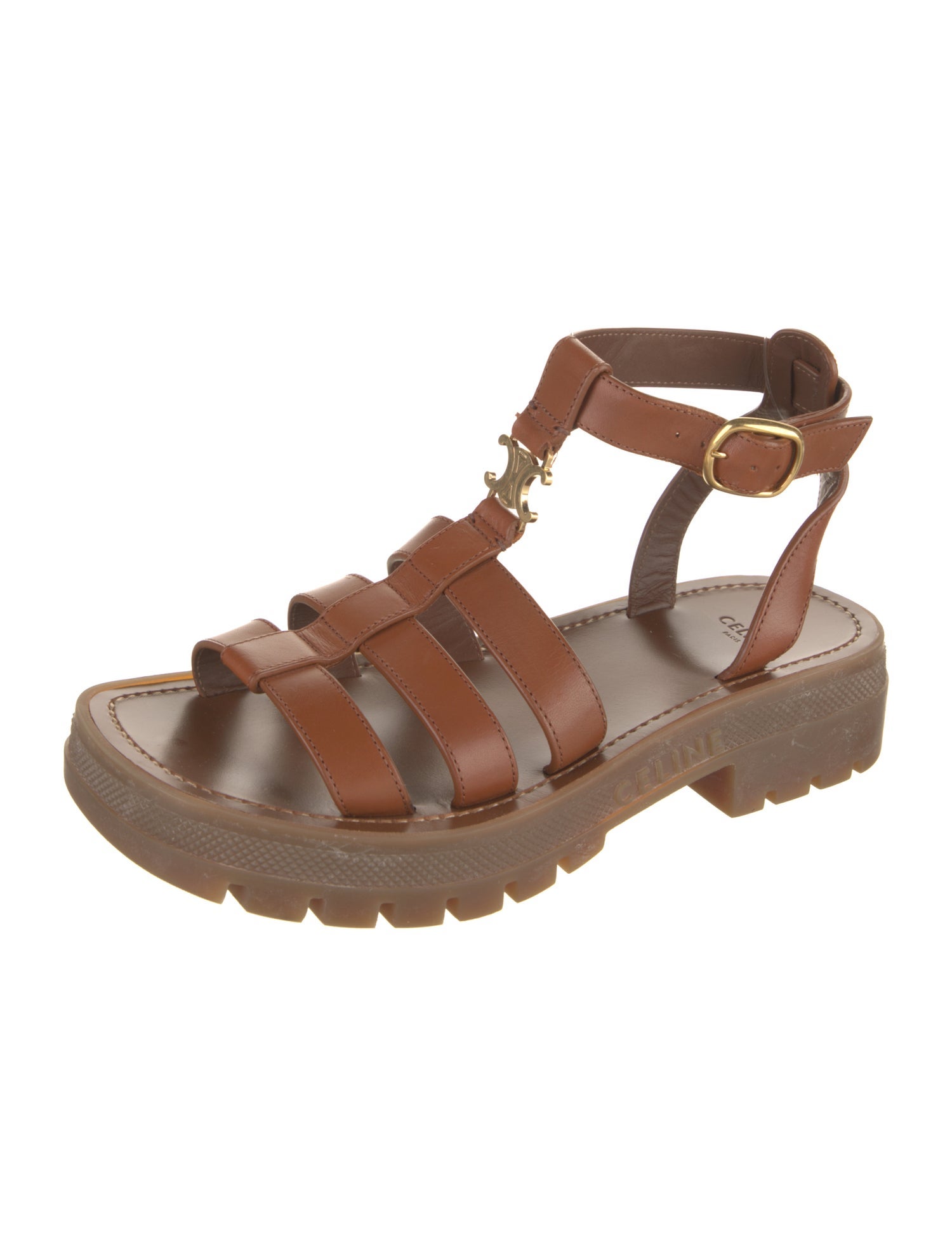 Celine Leather Gladiator Sandals